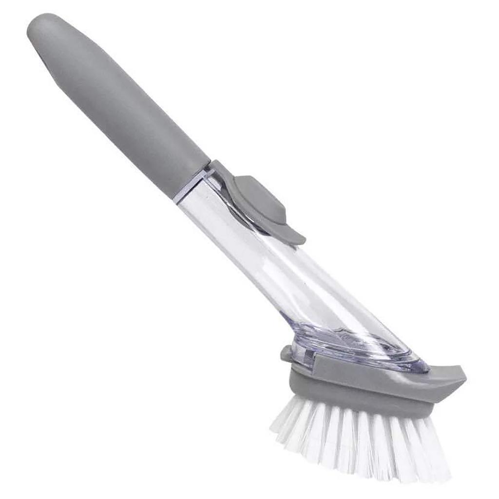 Soap Dispensing Dish Brush Versatile Long Handle Hydraulic Design Soap Dish Scrubber Brush for Home Kitchen