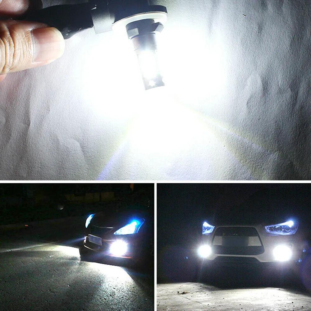 2x White 881 H27 LED Replacement Bulbs For Car Fog Lights Car DRL Lamps 30W 1800LM 12V 4014 30SMD 6000k Whit