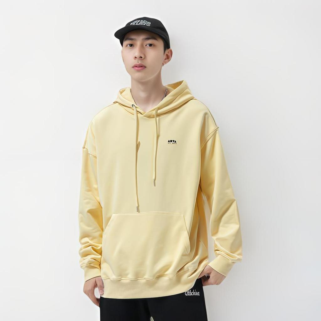 Anta Comfortable Breathable Loose Hoodie With Letter Print Men Tops Hao-Yu-Yellow 152448711N-2