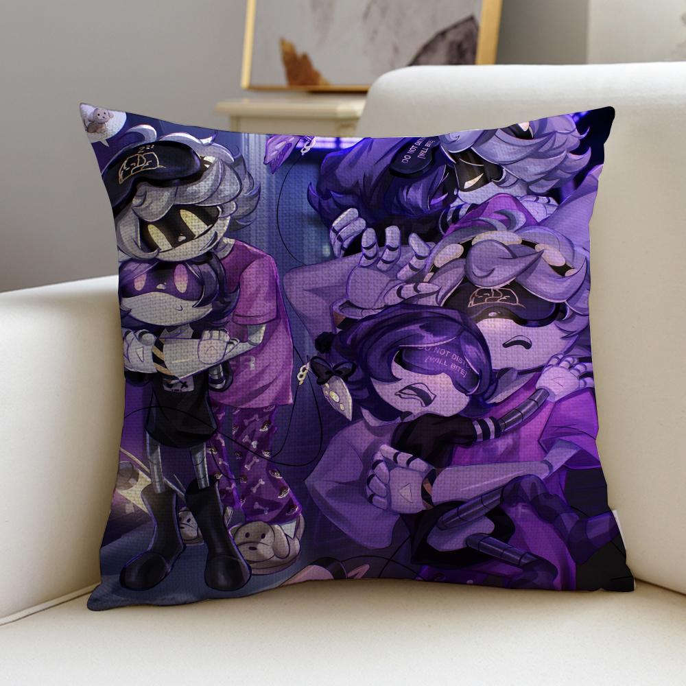 Futuristic MMurder DronesS Cushion Cover Breathable and Skinfriendly Linen Pillowcase Square Removable and Washable Cushion