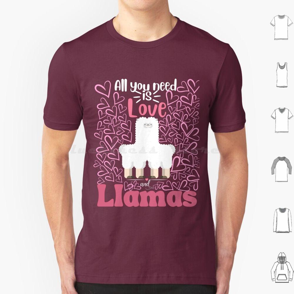 Llama Valentine Puns T Shirt Big Size 100% Cotton Cute Llama Valentine Puns Llama Valentine Puns Love Cool Llama Valentine Puns