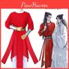 Floral City Cosplay Costume Authentic Traditional Hanfu With Synthetic Fiber Fabric