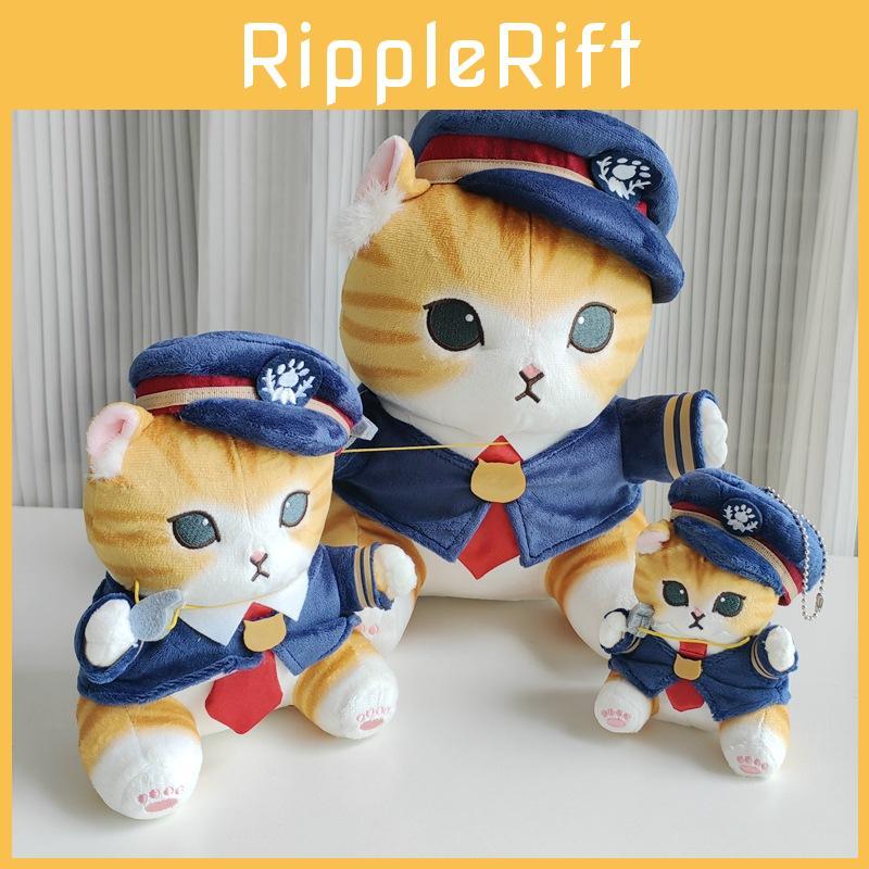 Cute Japanese Style Cat Conductor Plush Toy For Sleeping, Hugging, Decoration And Gifts 13in, 8in, Pendant