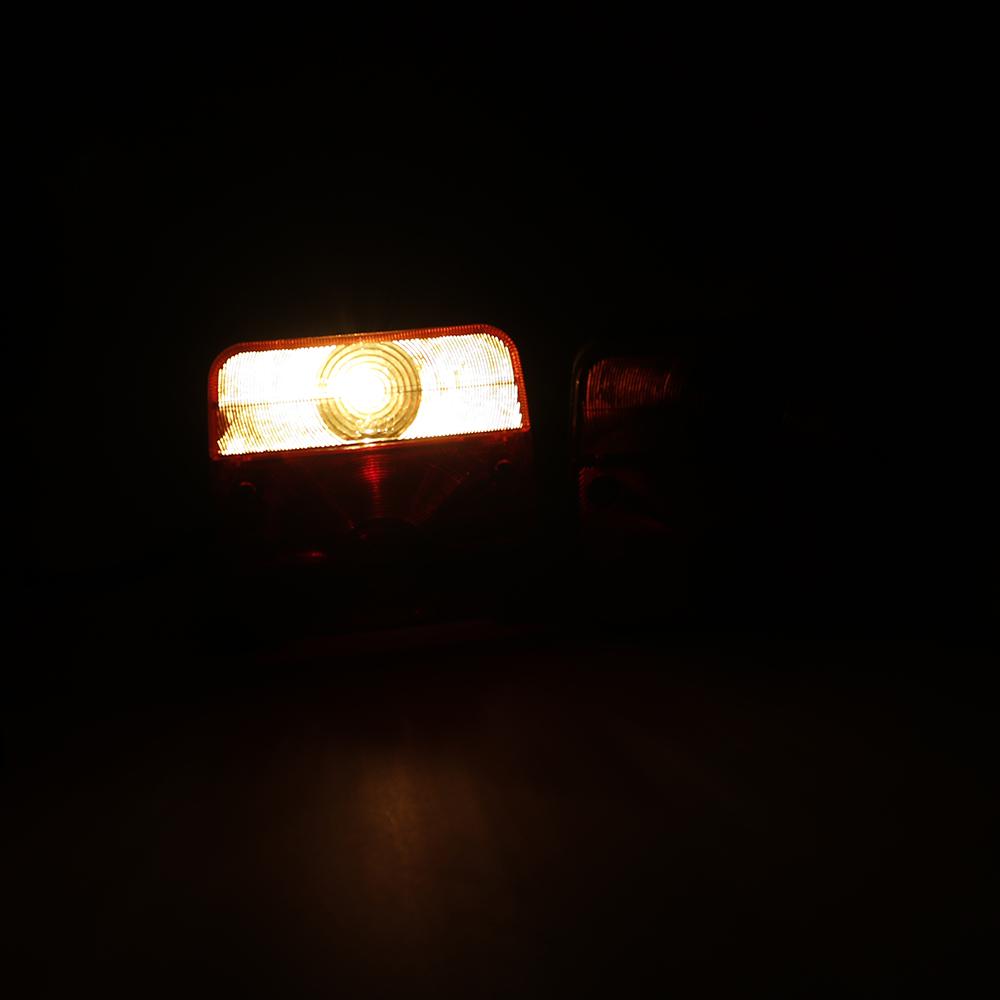 1 Set 12V Trailer Lightboard Taillight 10m Cable 7 Pin Brake Stop License Number Plate & Reflector Turn signal & Warning light