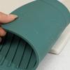 1pc Green Silicone Mat Sink Faucet Mat Splashproof Mat Sink Draining Pad Faucet Countertop Dish Drying Mat For Kitchen Bathroom
