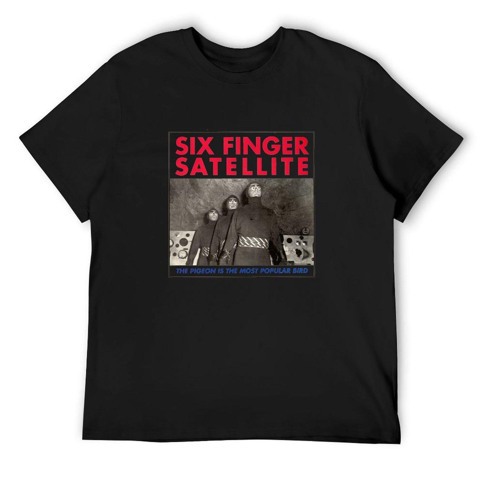 

Six Finger Satellite The Pidgeon is the most popular bird T-Shirt blue archive t shirt men 4XL