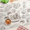 Kitchen Multifunctional Decorative Tempered Glass Bread Board 80x52 cm