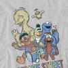 Sesame Street Unisex Adult Group Heather T-Shirt