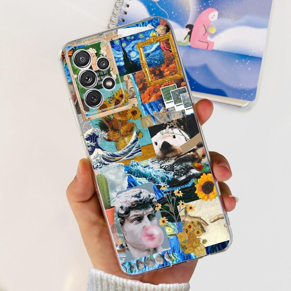 Stylish Soft Silicone Case For Samsung Galaxy A33 A53 A73 5G Clear TPU Phone Back Cover For Samsung A73 A53 A33 A336B A53B A736B