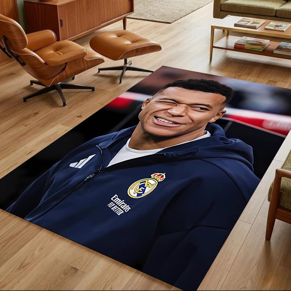 Mbappe's Soccer Journey Floor Mat Suitable for Living Rooms Balcony Decorate room Kitchen Anti-slip Rug Office home decor Spiritual Gift