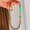 Autumn And Winter Maillard Retro Style High Quality Natural Tiger'S Eye Green Chalcedony Bracelet Bracelet