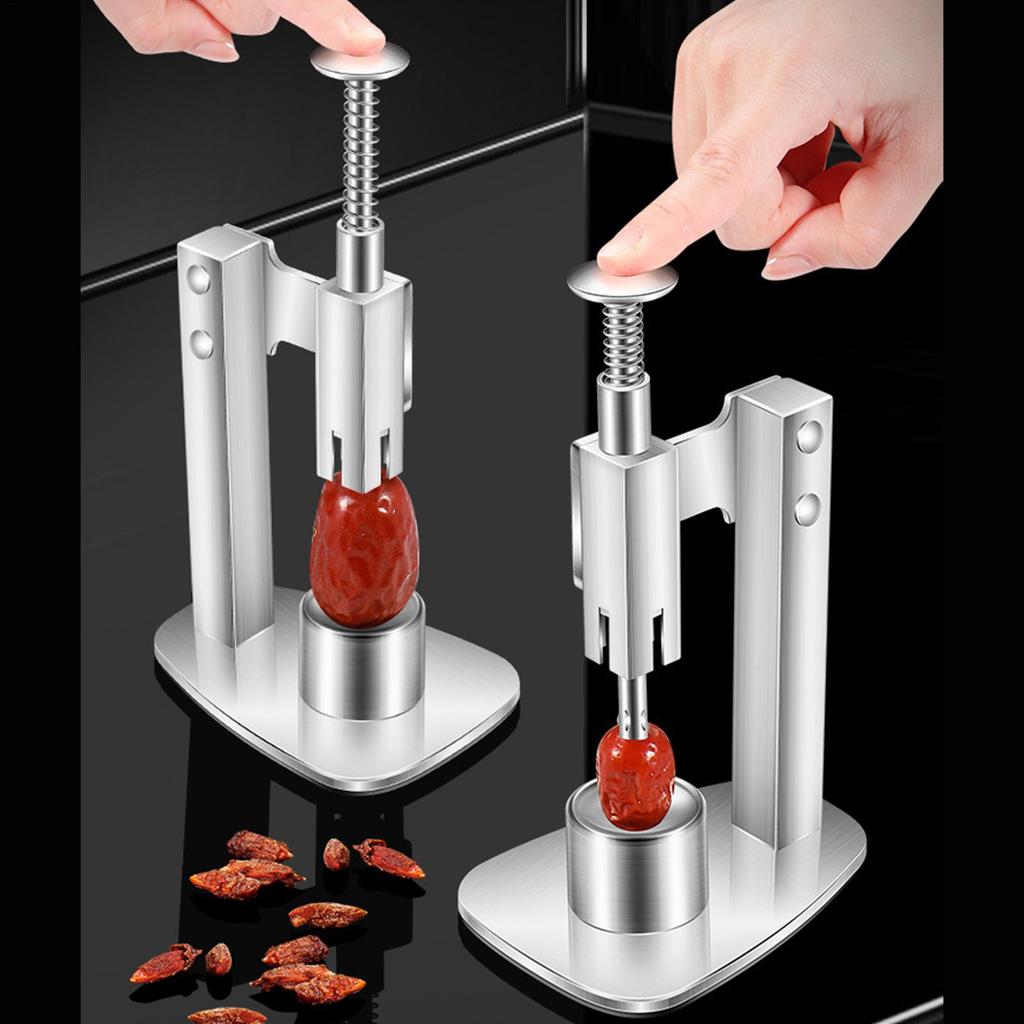 Cherry Pitter Tool Pit Remover Cherry Plum Pitter Stainless Steel Manual Olive Stoner Tool For Home Kitchen Baking Fruit Jam