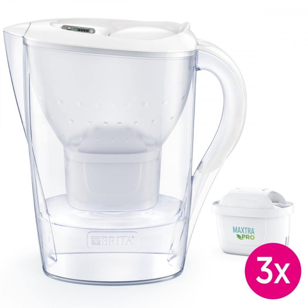 Dzbanek filtrujacy 2,4l Marella+3wklady PRO bia