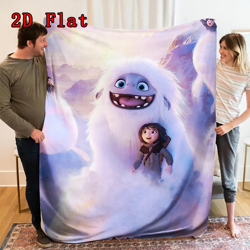 Abominable and the Invisible City 2D Flat Pattern Flannel Blanket High quality All Seasons Warmth and Comfort Perfect for Christmas Gifts.NMT0928408