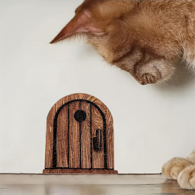 Decorazione Retro in Legno per Porta del Topo 1 3 5 Pezzi Stile Fantasy Miniatura Con Adesivo Per Area Giochi Interna Bambini