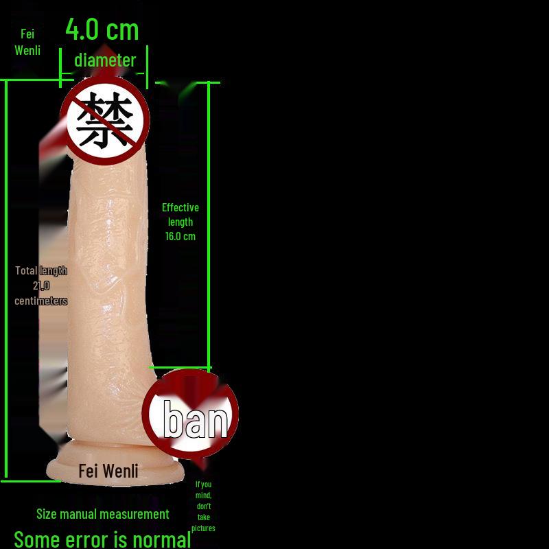 High Transparency Thick Suction Cup Dildo for Women - Flirting Adult Toy