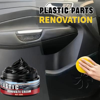 Good Plastic Care Wax for Cars&Motorcycles,Restores Fade&Oxidation,Whitening Solution for Plastic Products,Essential Maintenance