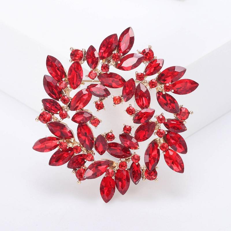 

Ретро Хрустальная Брошь-Гирлянда для Женщин, Новый Стиль, Элегантная и Универсальная Брошь, с Нишевым Чувством Дизайна красный