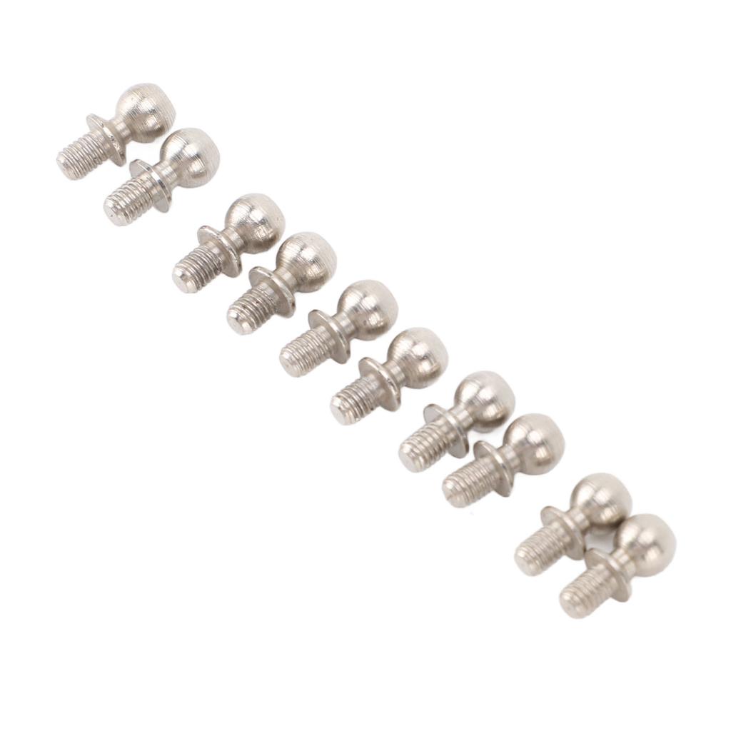 10pcs Ball Head Screw Replacement Ball Head Screw Fastener for WLtoys 144001 144002 144010 124010 124008 124007 RC Car