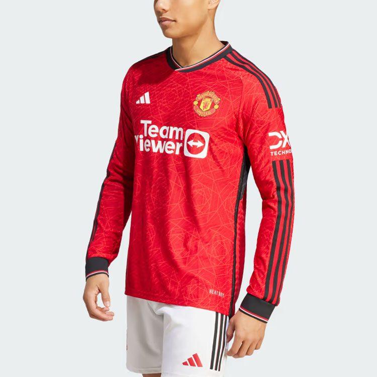 Adidas Manchester United 23/24 Long Sleeve Home Authentic Jersey IP1728