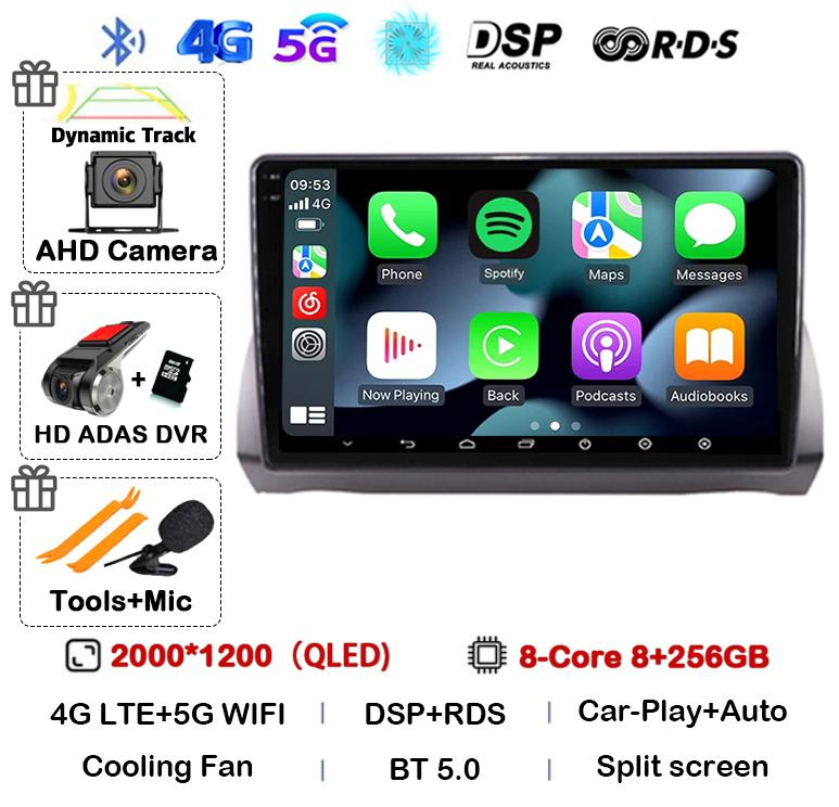 Android 14 Carplay Auto For Fiat Argo 2019 2020 2021 2022 Stereo Multimedia Autoradio DSP Car Radio Video Player GPS 360 Camera