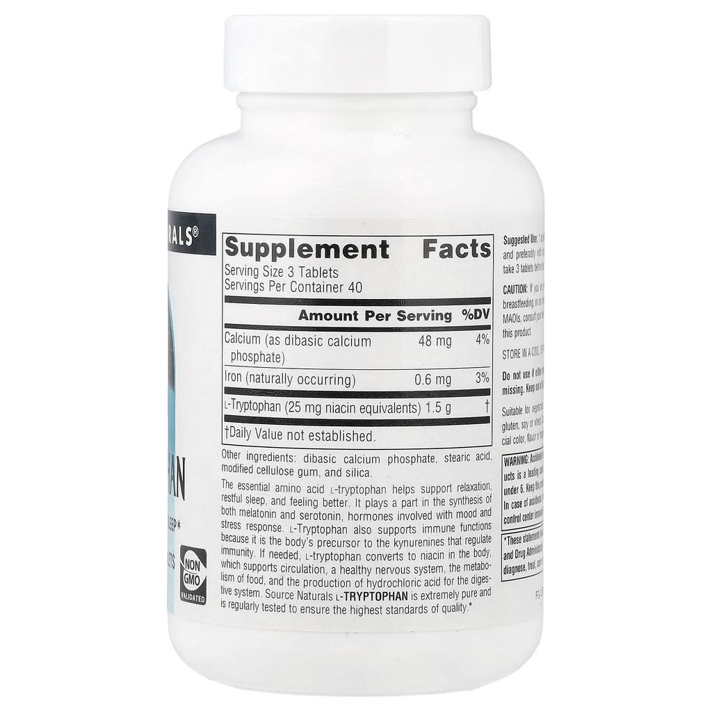 L-Tryptophan, 500Mg, 120 Tablets