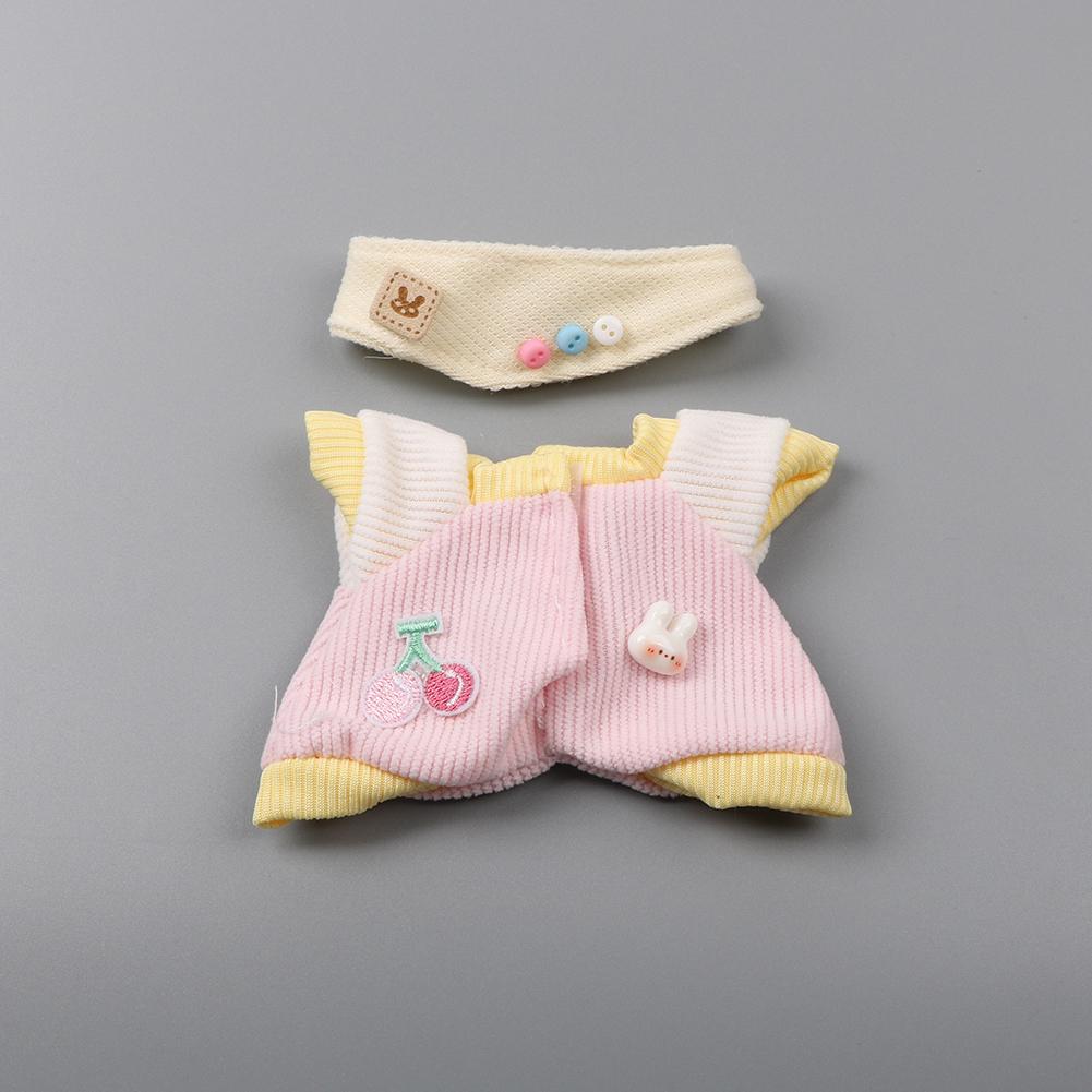 For 17cm Labubu Doll Clothes Fashion Clothes Hoodies Doll Clothes Color Match Hoodies Dolls Accessories Cute Decoration Little Cloths