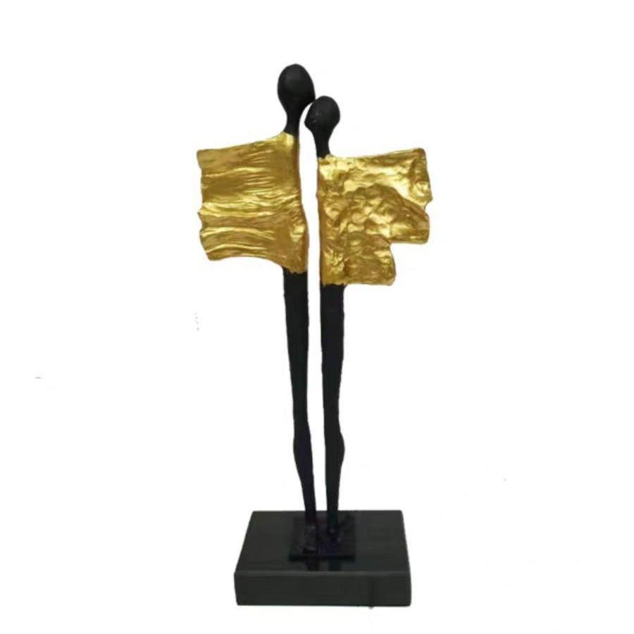 Modern Minimalist Metal Abstract Figure Model Room Bookshelf Statue Livingroom Table Resin Ornaments Home Decoration Art Crafts