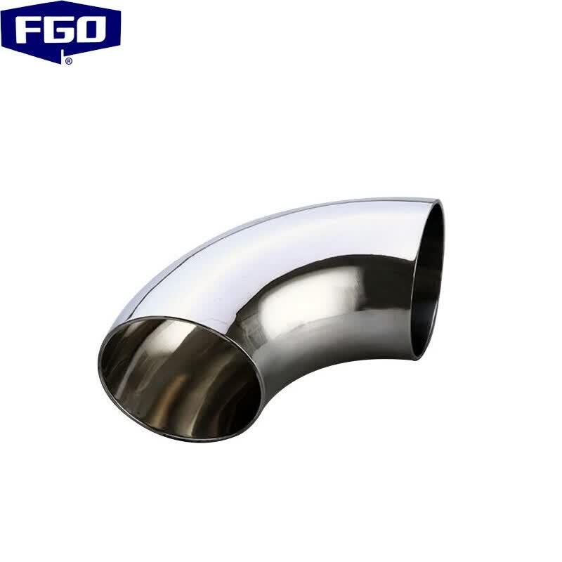 FGO 304 Stainless Steel Sanitary 90-Degree Stamped Welding Elbow