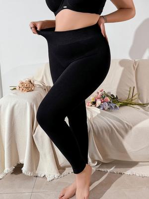 Winter Warm Bottoms Solid Thickened Velvet Warm Bottoms High Waist High Elastic Pants Upward Push Tight Pantyhose Women