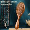 Natural Sandalwood Comb Scalp Massage Relax Airbag Brush Head Blood Circulation Smooth Hair Anti Static Wooden Massage