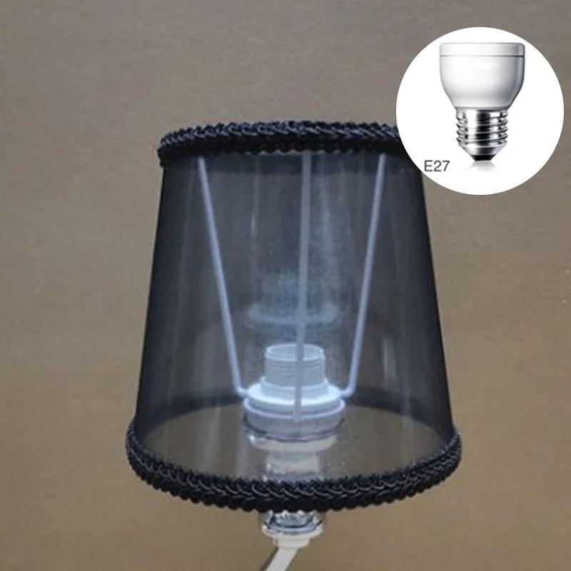 E14/E27 Nordic Style Fabric Transparent Chandelier Lampshades Art Decor Lamp Shades Bedroom Wall Lamp Cover Clip On/ Meson Type