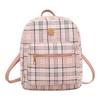 Women's Backpack Summer and Autumn New Trend Fashion Plaid Print Backpack Handbag One Piece