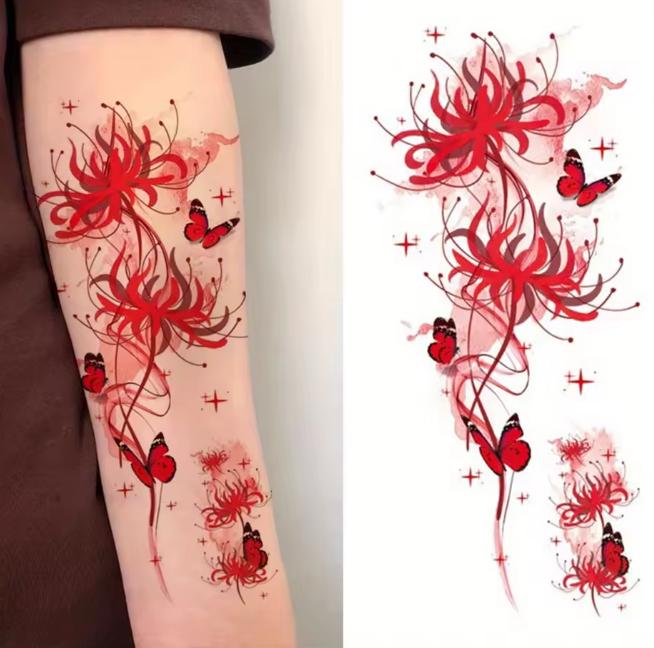 

1Piece Butterfly Tattoo Sticker, Suitable For Women S Beautiful And Vivid Fashionable Body Decoration For Kids