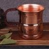 Braided Handle Copper Mug for Beer Milk and Juices with Comfortable Grip Drinking Cup Kitchen Essential