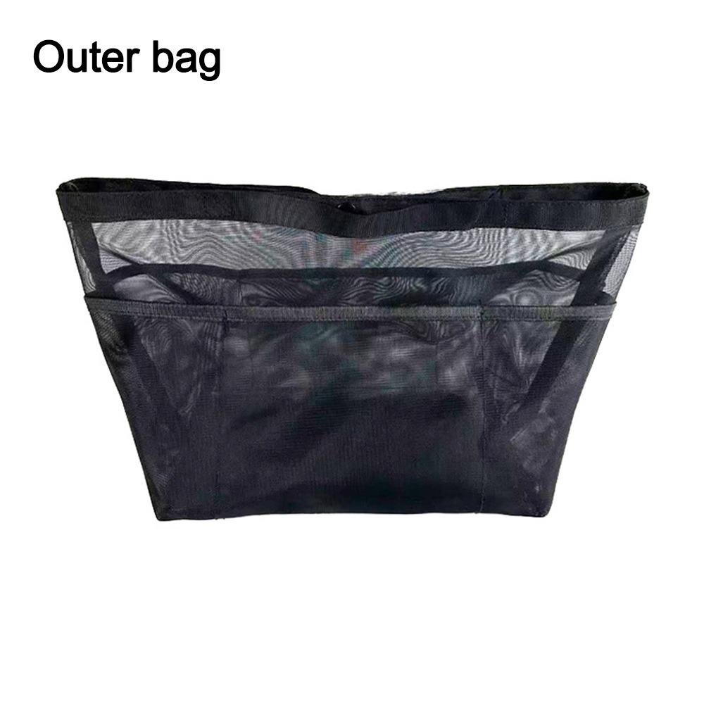 

Large Capacity Mesh Inner Bag Breathable Mesh Multifunctional Shoulder Bag Organizer Transparent Waterproof