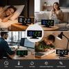 Snooze Desktop Table Clock Dual Alarm Bedside LED Clock Digital Alarm Clock  Home Decor