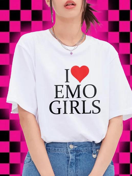 I Love Emo Girls T-shirt 4XL