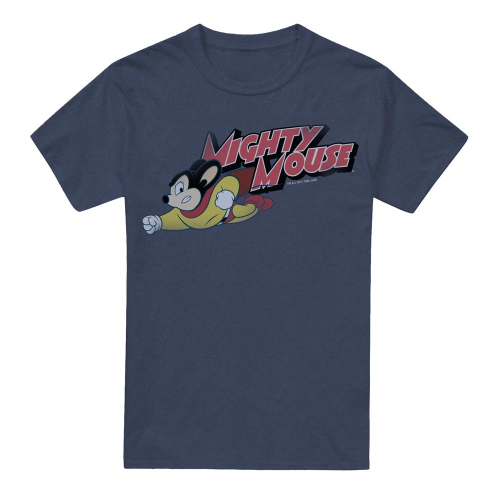 Mighty Mouse Unisex Erwachsene Mighty Retro T-Shirt