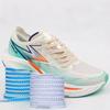 Lacci per Scarpe da Ginnastica Multicolore Antiscivolo Dentellati Tela Nero Bianco Lacci Scarpe da Corsa Donna Uomo Sportivo Casual Scarpe in Rete Lacci