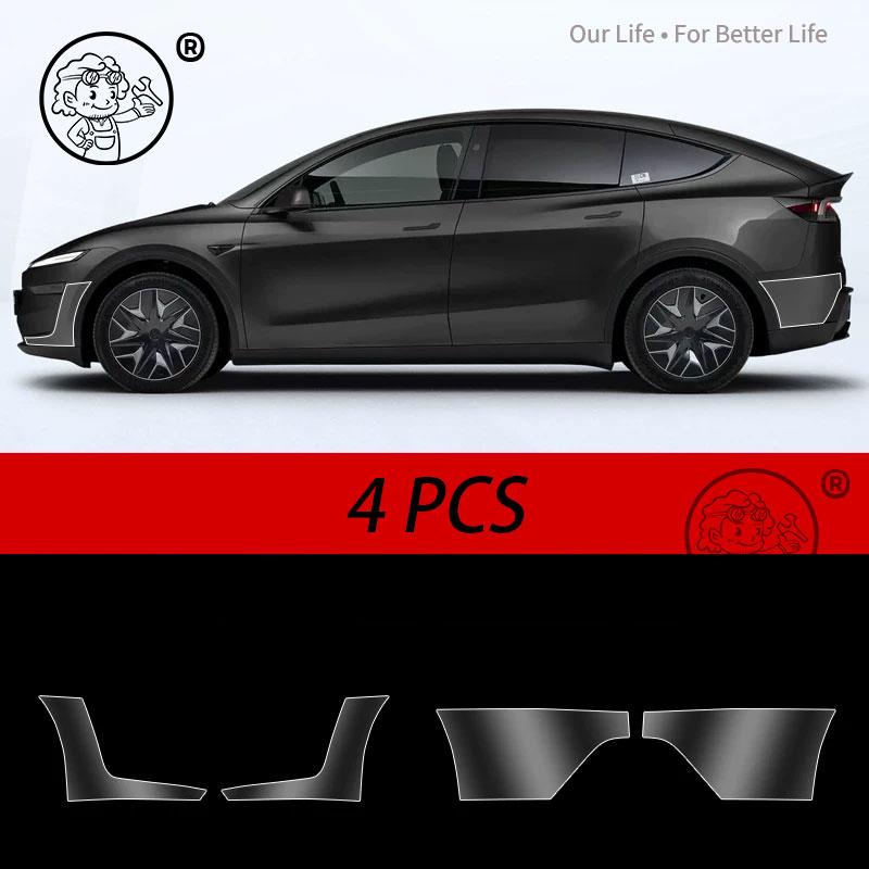 For Tesla Model YL 2026 2027 Car front headlight protective film daytime running light TPU Transparent film Auto accessories