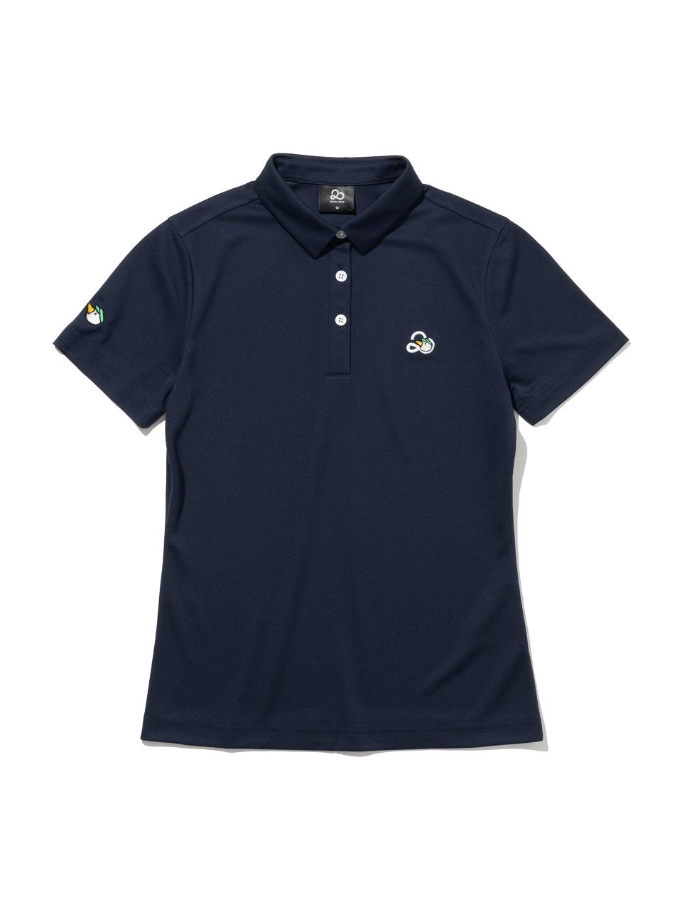Twenty Doug Embroidered Collar Women S Short Sleeve T-Shirt [Navy] Navy/90