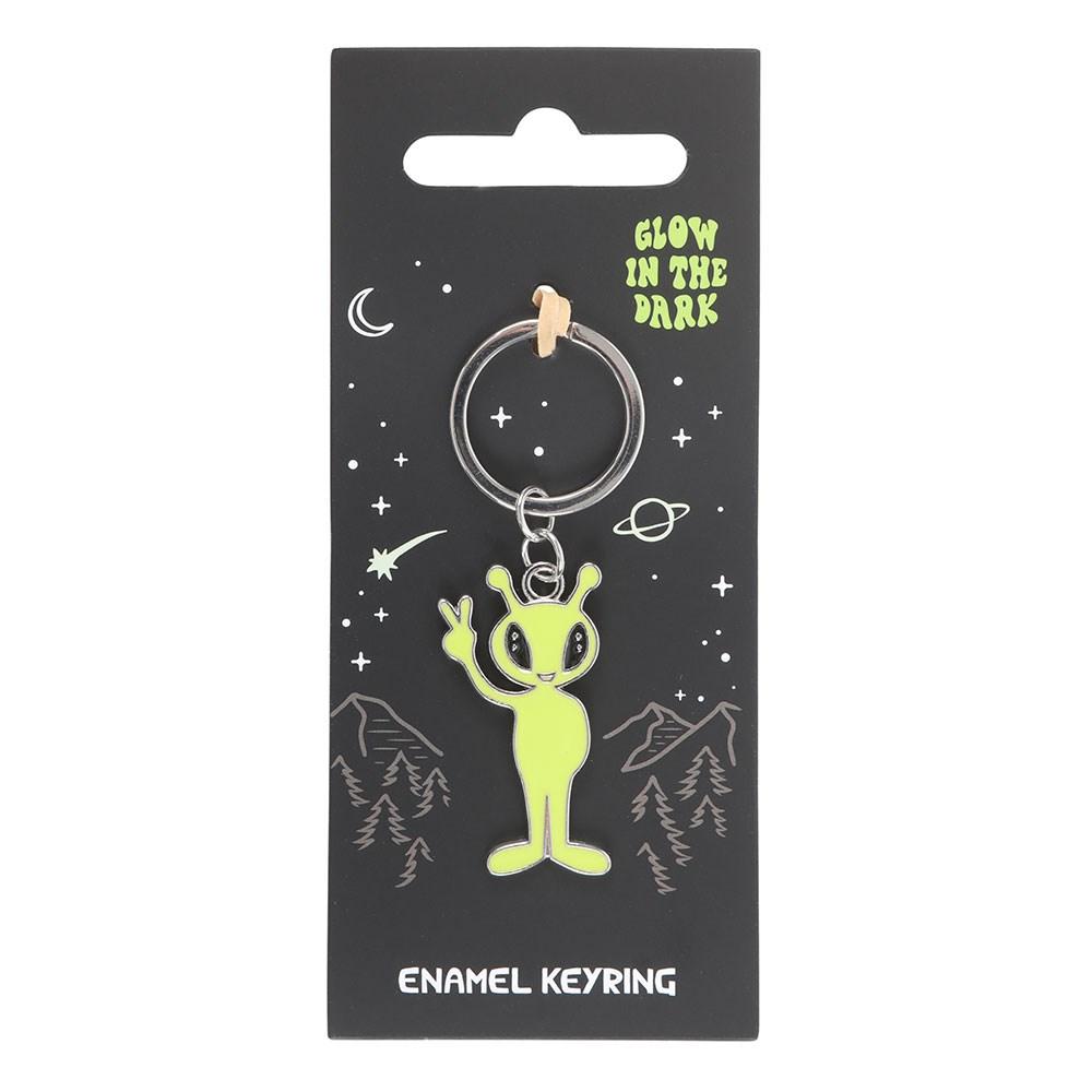 Something Different Alien Glow In The Dark Keyring