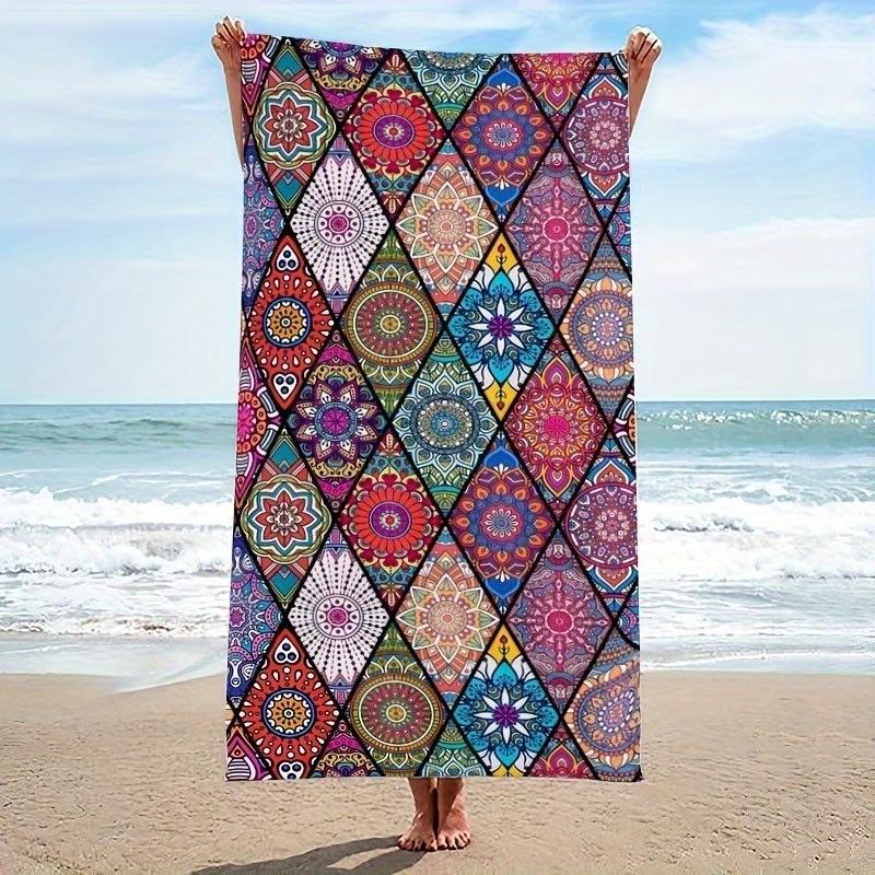 Europe, America, India, Mandala Beach Towels, Popular Microfiber Bath Towels