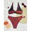 Leopard Swimwear Sexy Bikinis Patchwork Swimsuit Women Bathing Suit Print Bikini Sets Push Up Beachwear Female Biquini