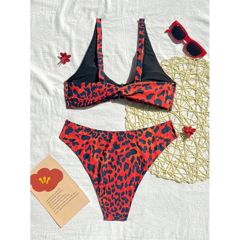 Leopard Swimwear Sexy Bikinis Patchwork Swimsuit Women Bathing Suit Print Bikini Sets Push Up Beachwear Female Biquini