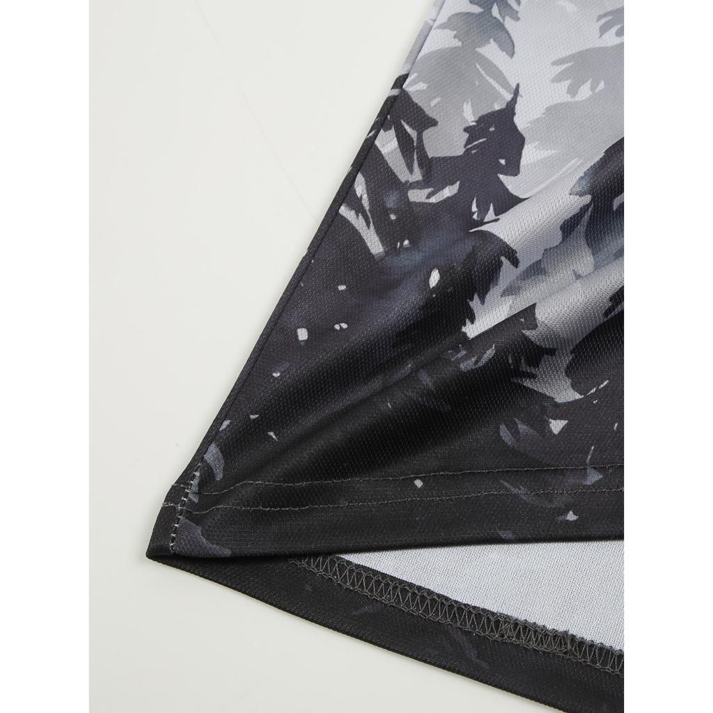 Herren Sommer Print Mode Locker Poloshirts Kurzarm Umlegekragen T-Shirt Top