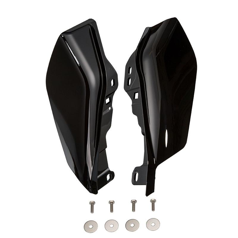 Motorcycle Black/Chrome Mid-Frame Air Deflector Under Seat Engine For Harley Electra Glide Road King Street Glide 2017-2019