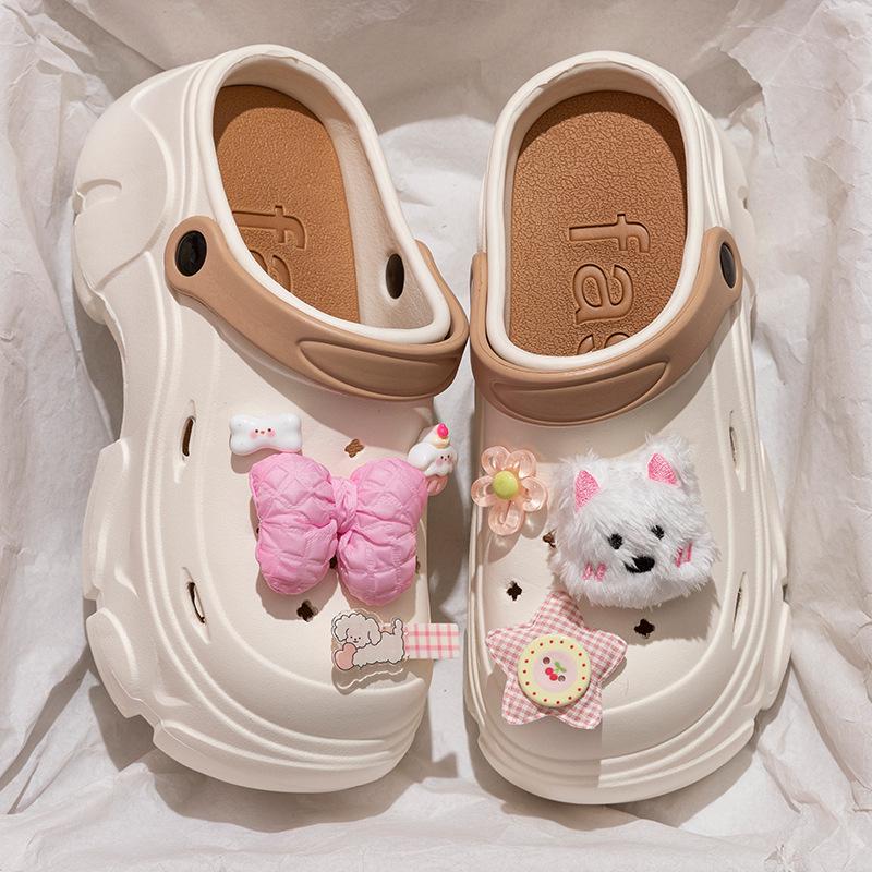 Dámské letní protiskluzové plážové sandály s platformou a otevřenou špičkou