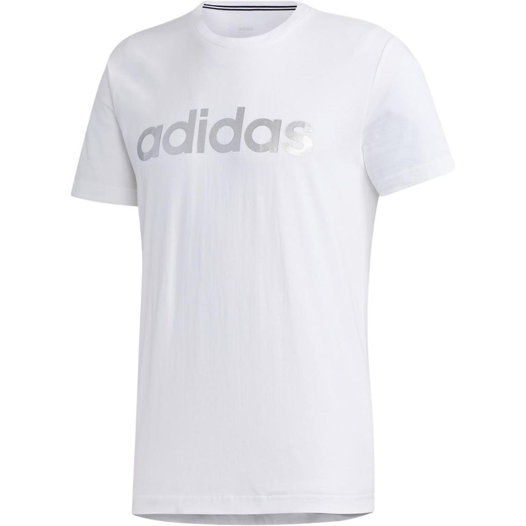 Adidas Neo Logo Print T-Shirt Men Tops White FP7395